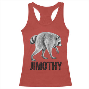 Viral Seattle Jimothy the Raccoon Racerback Tank Top Vintage Trash Panda Meme Graphic TS02 Red Print Your Wear