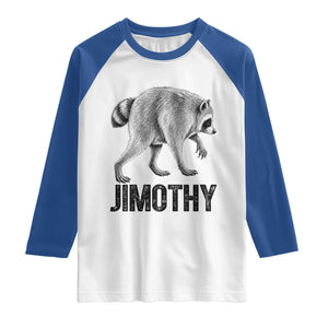 Viral Seattle Jimothy the Raccoon Raglan Shirt Vintage Trash Panda Meme Graphic