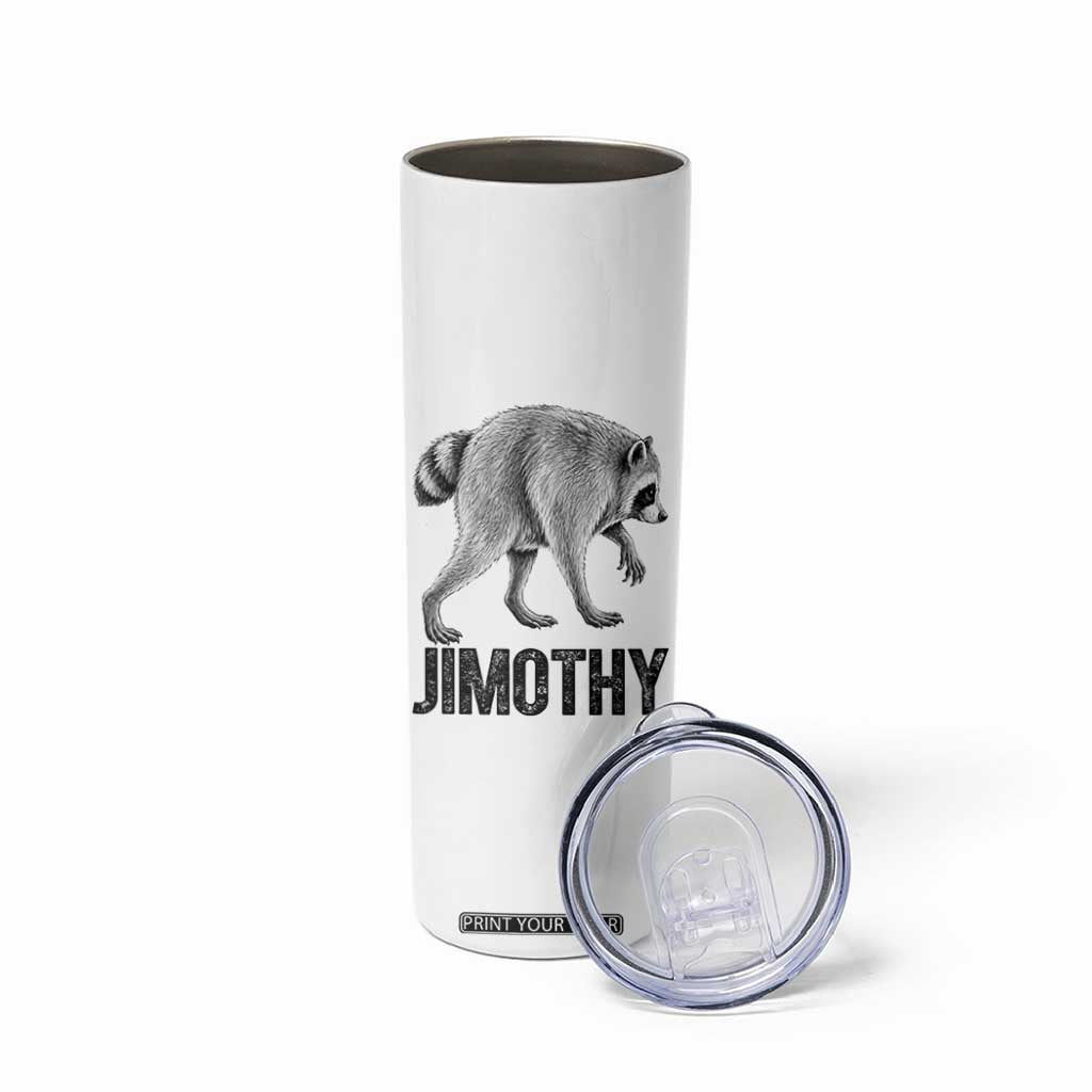 Viral Seattle Jimothy the Raccoon Skinny Tumbler Vintage Trash Panda Meme Graphic