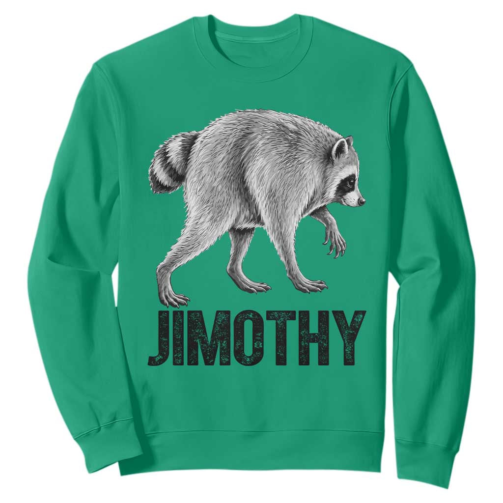 Viral Seattle Jimothy the Raccoon Sweatshirt Vintage Trash Panda Meme Graphic TS02 Irish Green Print Your Wear