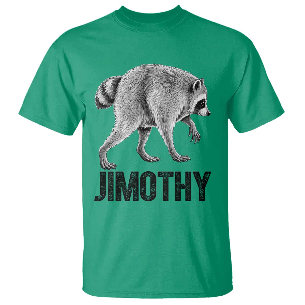 Viral Seattle Jimothy the Raccoon T Shirt Vintage Trash Panda Meme Graphic TS02 Irish Green Print Your Wear
