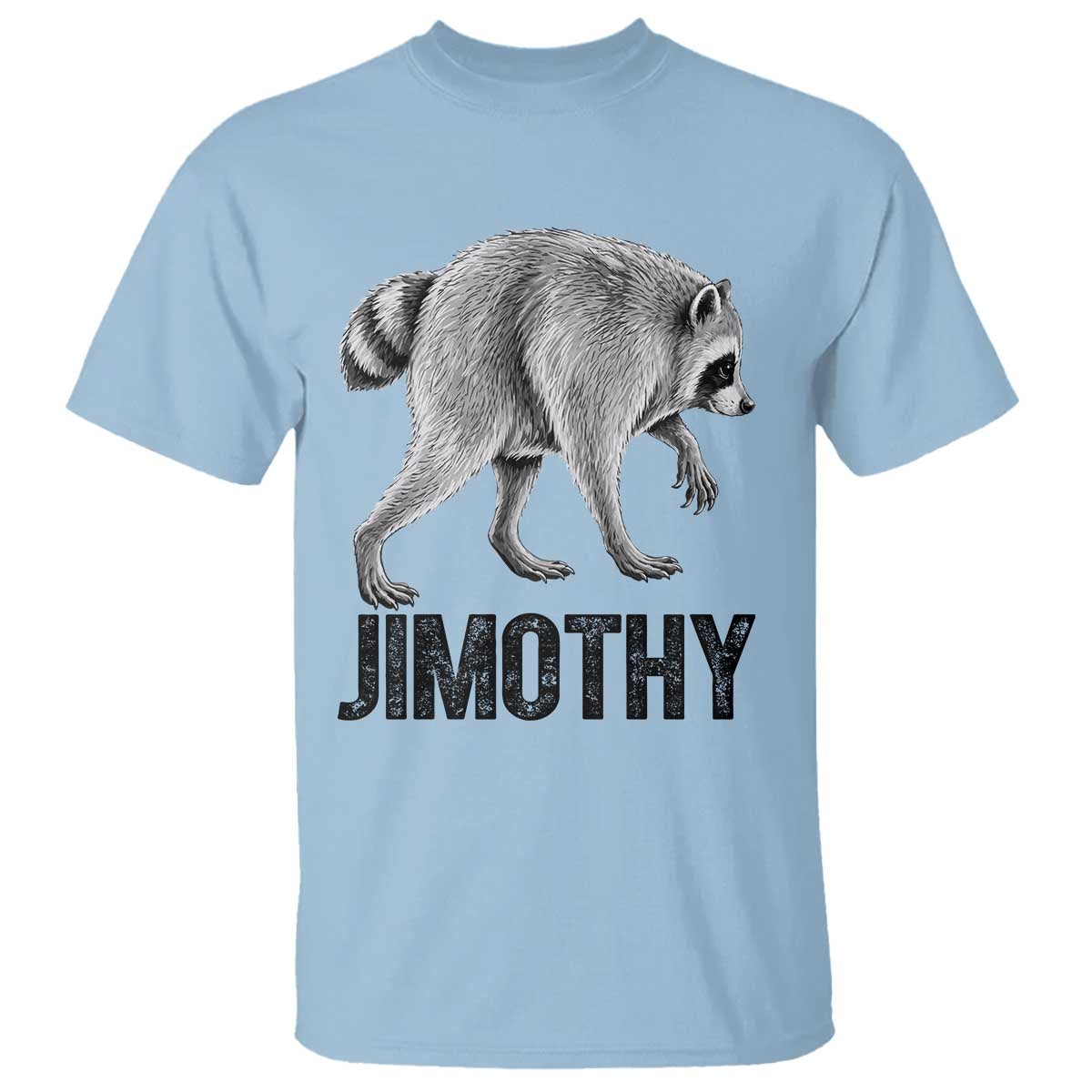 Viral Seattle Jimothy the Raccoon T Shirt Vintage Trash Panda Meme Graphic TS02 Light Blue Print Your Wear