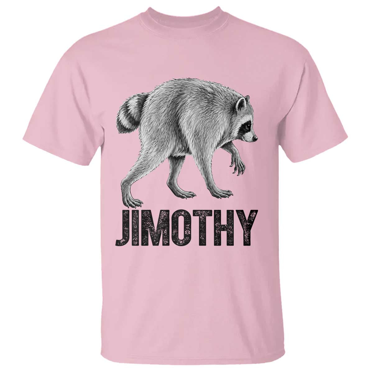 Viral Seattle Jimothy the Raccoon T Shirt Vintage Trash Panda Meme Graphic TS02 Light Pink Print Your Wear