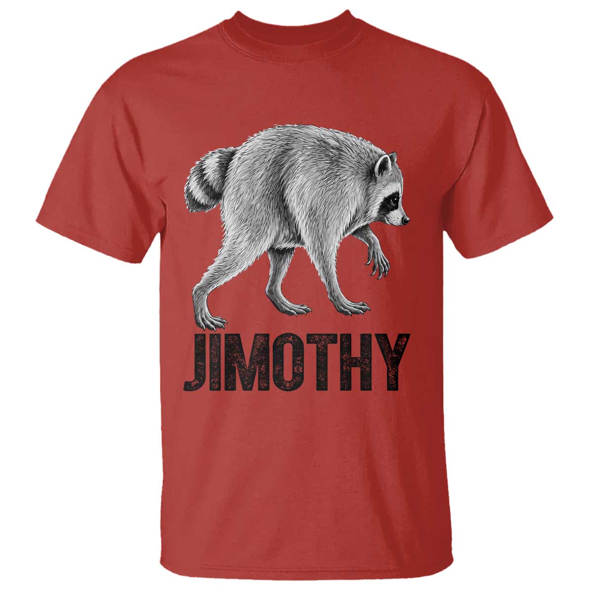 Viral Seattle Jimothy the Raccoon T Shirt Vintage Trash Panda Meme Graphic TS02 Red Print Your Wear