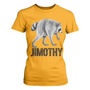 Viral Seattle Jimothy the Raccoon T Shirt For Women Vintage Trash Panda Meme Graphic TS02 Gold Print Your Wear
