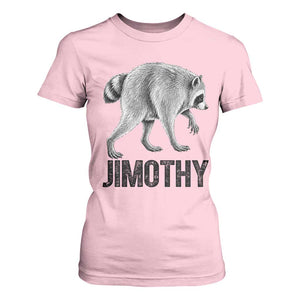 Viral Seattle Jimothy the Raccoon T Shirt For Women Vintage Trash Panda Meme Graphic TS02 Light Pink Print Your Wear