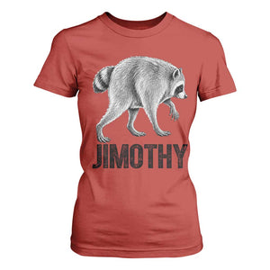 Viral Seattle Jimothy the Raccoon T Shirt For Women Vintage Trash Panda Meme Graphic TS02 Red Print Your Wear