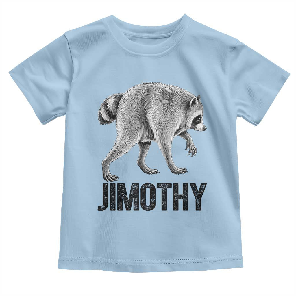 Viral Seattle Jimothy the Raccoon Toddler T Shirt Vintage Trash Panda Meme Graphic TS02 Light Blue Print Your Wear