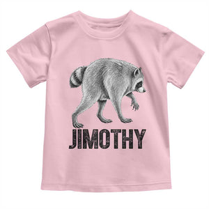 Viral Seattle Jimothy the Raccoon Toddler T Shirt Vintage Trash Panda Meme Graphic TS02 Light Pink Print Your Wear