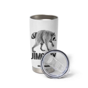 Viral Seattle Jimothy the Raccoon Tumbler Cup Vintage Trash Panda Meme Graphic