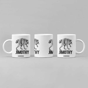 Viral Seattle Jimothy the Raccoon Coffee Mug Vintage Trash Panda Meme Graphic