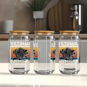 Jimothy from Seattle WA Feral Legend Raccoon Glass Can Viral Trash Panda Retro Sunset Strip Graphic