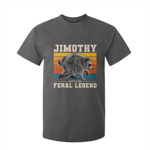 Jimothy from Seattle WA Feral Legend Raccoon T Shirt For Kid Viral Trash Panda Retro Sunset Strip Graphic TS02 Dark Heather Print Your Wear