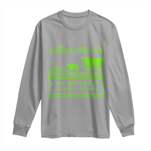 Retro 8-Bit Pixel 80s Game Over Parody Graphic Long Sleeve Shirt You Have Died Of Diarrhea Lettuce