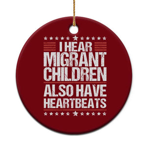I Hear Migrant Children Also Have Heartbeats Ceramic Ornament Vintage Stars Human Rights Social Justice