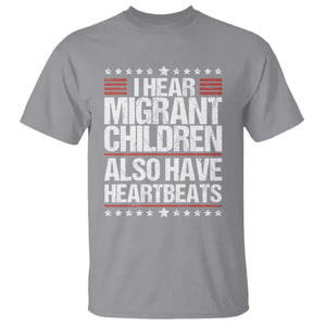 I Hear Migrant Children Also Have Heartbeats T Shirt Vintage Stars Human Rights Social Justice