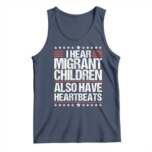 I Hear Migrant Children Also Have Heartbeats Tank Top Vintage Stars Human Rights Social Justice