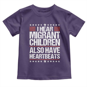 I Hear Migrant Children Also Have Heartbeats Toddler T Shirt Vintage Stars Human Rights Social Justice