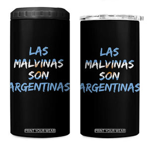 Patriotic Las Malvinas Son Argentinas Flag 4 in 1 Can Cooler Tumbler Argentine Heritage Sun of May Argentina Sovereignty