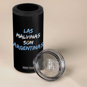 Patriotic Las Malvinas Son Argentinas Flag 4 in 1 Can Cooler Tumbler Argentine Heritage Sun of May Argentina Sovereignty