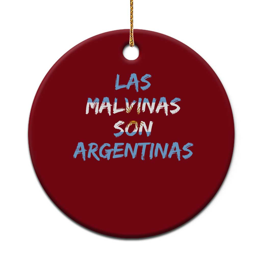 Patriotic Las Malvinas Son Argentinas Flag Ceramic Ornament Argentine Heritage Sun of May Argentina Sovereignty TS02 1pc Red Print Your Wear