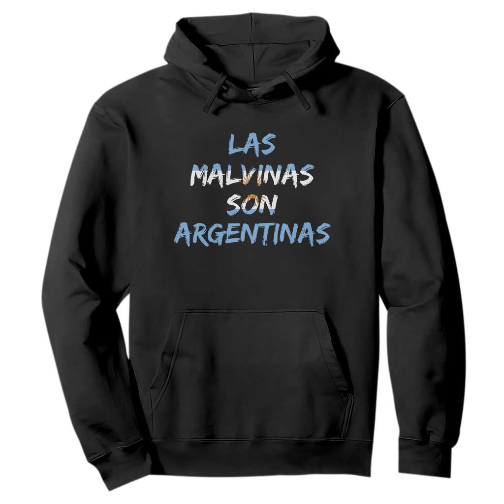 Patriotic Las Malvinas Son Argentinas Flag Hoodie Argentine Heritage Sun of May Argentina Sovereignty TS02 Black Print Your Wear