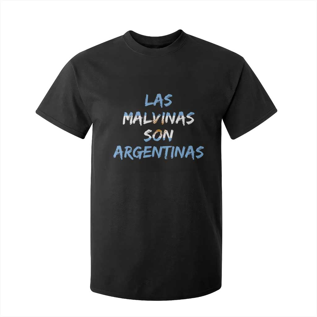 Patriotic Las Malvinas Son Argentinas Flag T Shirt For Kid Argentine Heritage Sun of May Argentina Sovereignty TS02 Black Print Your Wear