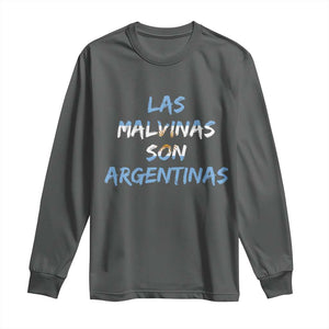 Patriotic Las Malvinas Son Argentinas Flag Long Sleeve Shirt Argentine Heritage Sun of May Argentina Sovereignty
