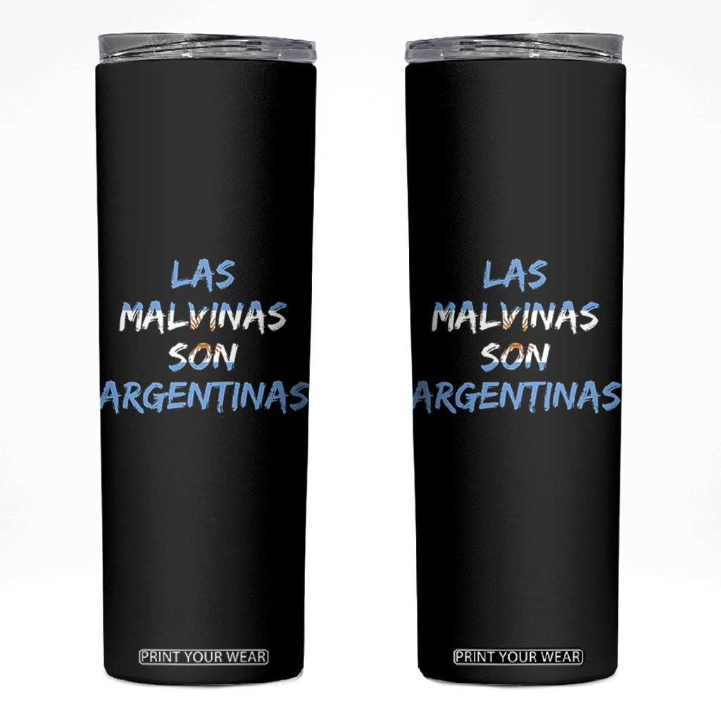 Patriotic Las Malvinas Son Argentinas Flag Skinny Tumbler Argentine Heritage Sun of May Argentina Sovereignty TS02 Black Print Your Wear