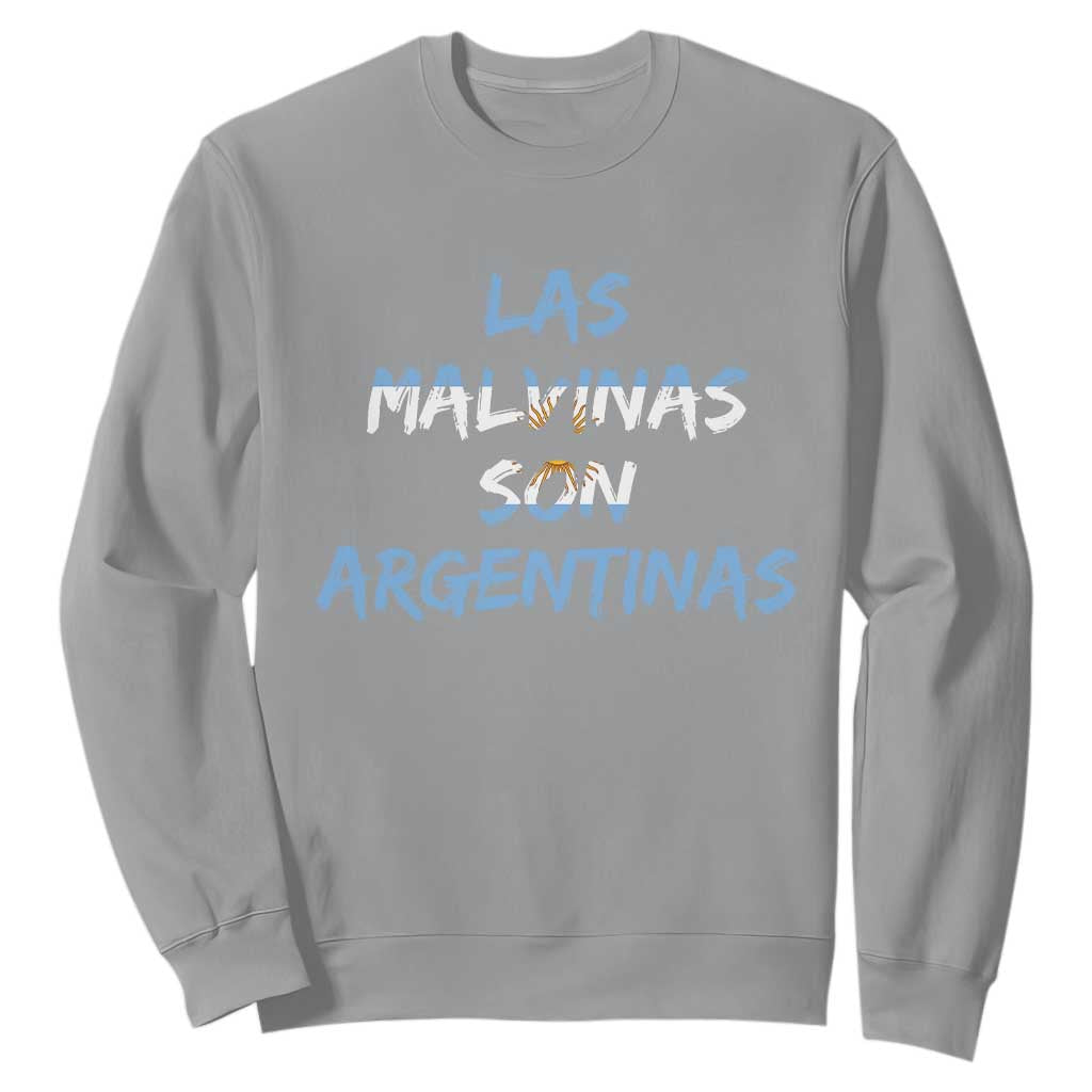 Patriotic Las Malvinas Son Argentinas Flag Sweatshirt Argentine Heritage Sun of May Argentina Sovereignty