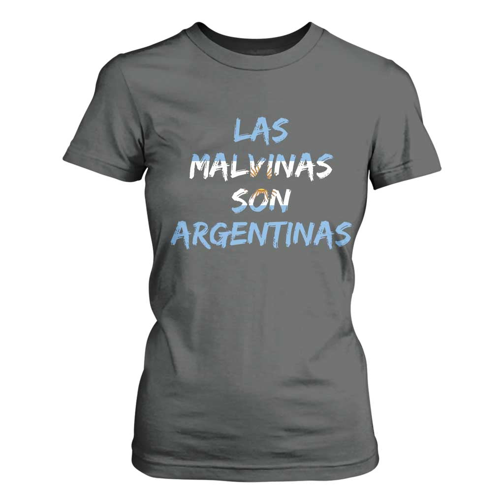 Patriotic Las Malvinas Son Argentinas Flag T Shirt For Women Argentine Heritage Sun of May Argentina Sovereignty
