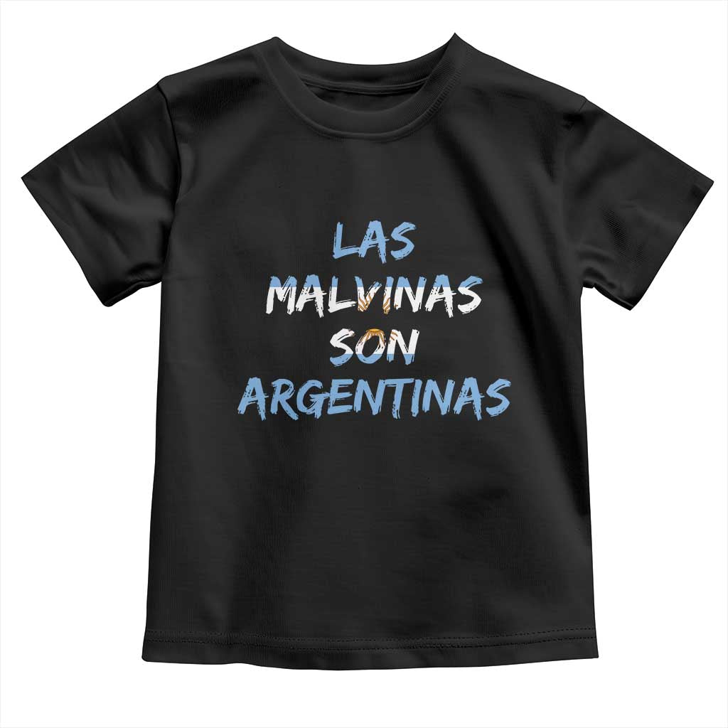 Patriotic Las Malvinas Son Argentinas Flag Toddler T Shirt Argentine Heritage Sun of May Argentina Sovereignty TS02 Black Print Your Wear