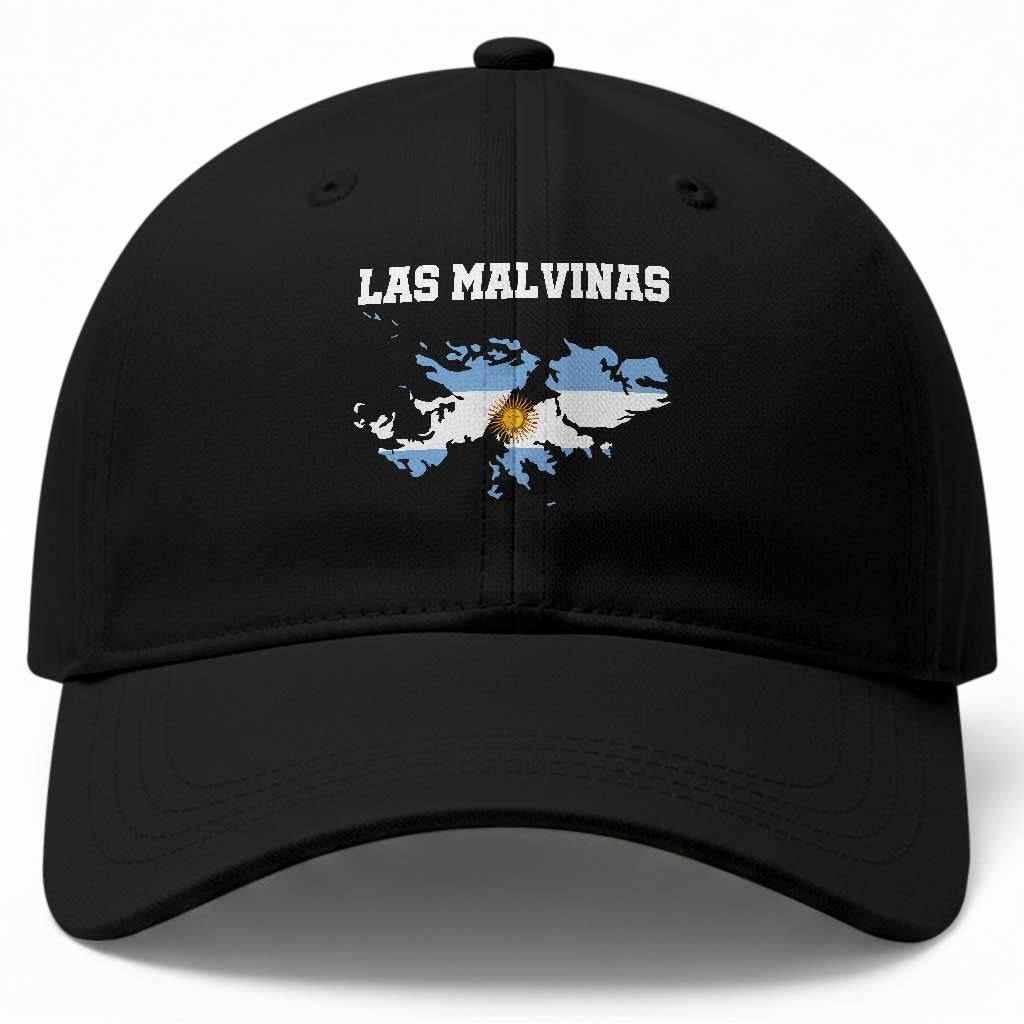 Las Malvinas Island Map Flag Graphic Baseball Cap Patriotic Sovereignty Argentine Heritage Sun of May Pride TS02 Print Your Wear
