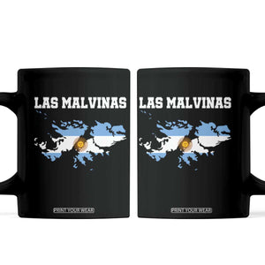 Las Malvinas Island Map Flag Graphic Coffee Mug Patriotic Sovereignty Argentine Heritage Sun of May Pride