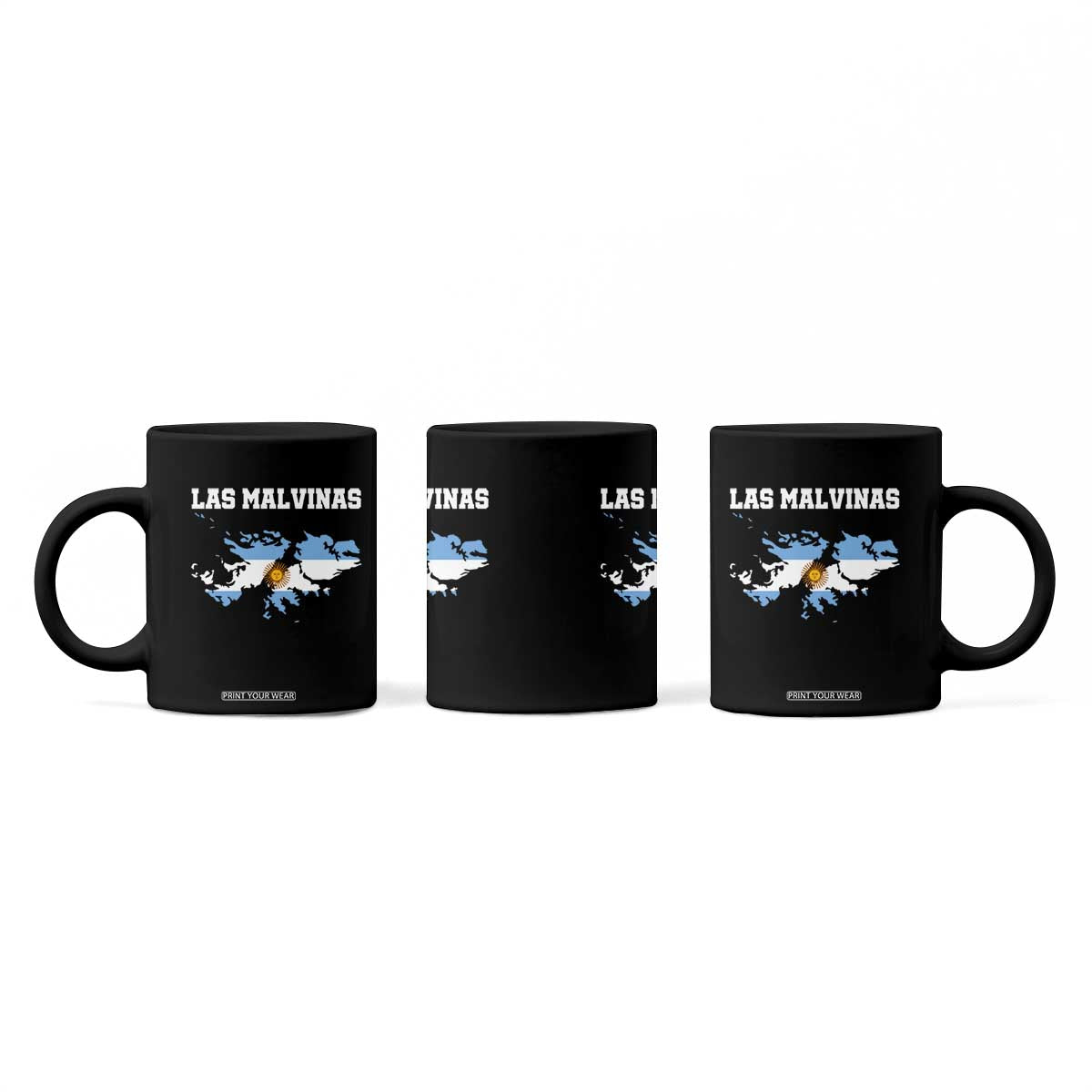Las Malvinas Island Map Flag Graphic Coffee Mug Patriotic Sovereignty Argentine Heritage Sun of May Pride