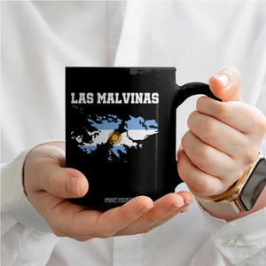 Las Malvinas Island Map Flag Graphic Coffee Mug Patriotic Sovereignty Argentine Heritage Sun of May Pride