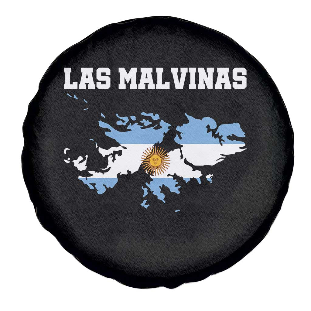 Las Malvinas Island Map Flag Graphic Spare Tire Cover Patriotic Sovereignty Argentine Heritage Sun of May Pride