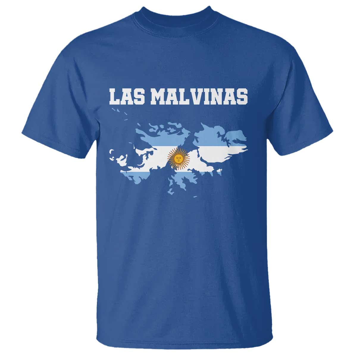 Las Malvinas Island Map Flag Graphic T Shirt Patriotic Sovereignty Argentine Heritage Sun of May Pride