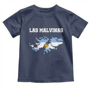 Las Malvinas Island Map Flag Graphic Toddler T Shirt Patriotic Sovereignty Argentine Heritage Sun of May Pride
