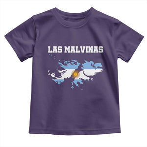 Las Malvinas Island Map Flag Graphic Toddler T Shirt Patriotic Sovereignty Argentine Heritage Sun of May Pride