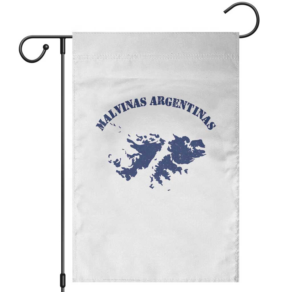 Retro Malvinas Argentinas Distressed Map Graphic Garden Flag Argentine Island Sovereignty Heritage Pride TS02 White Print Your Wear
