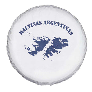 Retro Malvinas Argentinas Distressed Map Graphic Spare Tire Cover Argentine Island Sovereignty Heritage Pride