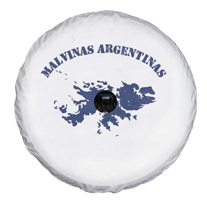 Retro Malvinas Argentinas Distressed Map Graphic Spare Tire Cover Argentine Island Sovereignty Heritage Pride