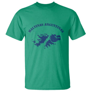 Retro Malvinas Argentinas Distressed Map Graphic T Shirt Argentine Island Sovereignty Heritage Pride