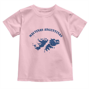 Retro Malvinas Argentinas Distressed Map Graphic Toddler T Shirt Argentine Island Sovereignty Heritage Pride