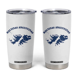 Retro Malvinas Argentinas Distressed Map Graphic Tumbler Cup Argentine Island Sovereignty Heritage Pride