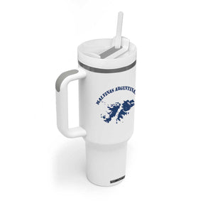 Retro Malvinas Argentinas Distressed Map Graphic Tumbler With Handle Argentine Island Sovereignty Heritage Pride
