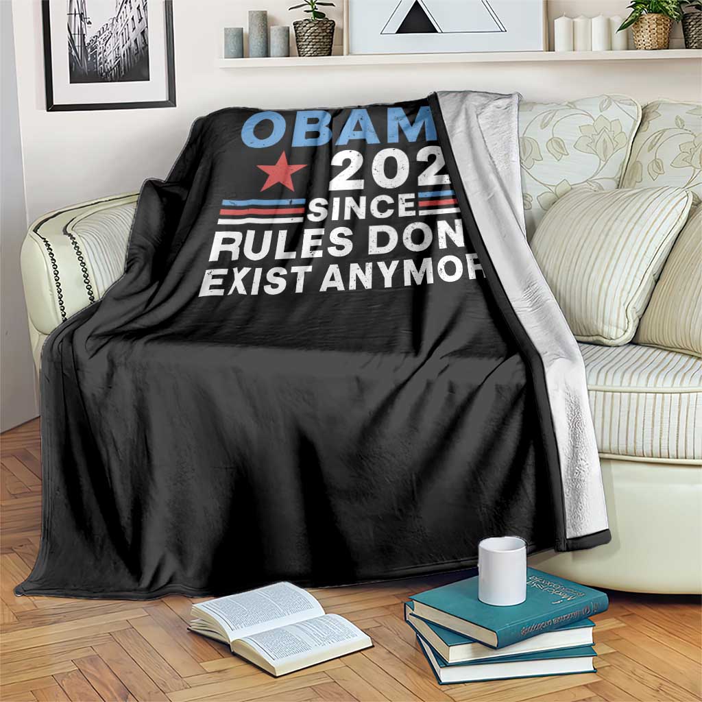 Obama 2028 Since Rules Dont Exist Anymore Throw Blanket Political Satire Red White and Blue