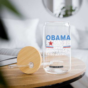 Obama 2028 Since Rules Dont Exist Anymore Glass Can Political Satire Red White and Blue