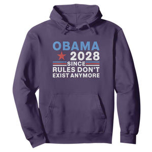 Obama 2028 Since Rules Dont Exist Anymore Hoodie Political Satire Red White and Blue